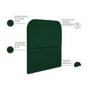 Ver imagem 4 de Cabeceira Estofada Solteiro Alana 90cm Suede Verde