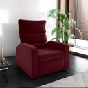 Ver imagem 5 de Poltrona do Papai Reclinável Kwid Veludo Vermelho Matrix