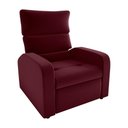 Ver imagem 1 de Poltrona do Papai Reclinável Kwid Veludo Vermelho Matrix