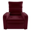 Ver imagem 3 de Poltrona do Papai Reclinável Kwid Veludo Vermelho Matrix