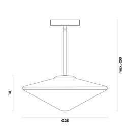 Pendente Era / Leitoso 1xg9 Max 25w - 5