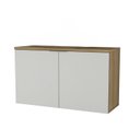 Ver imagem 2 de Gabinete de Banheiro 110cm x 65cm Nature Branco/Carvalho