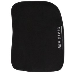 Jogo de Tapete Automotivo Carpete New Civic 2014 À 2016 Soft Logo Bordado Preto 3 Peças S/m Soft Pre - 5