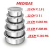 Conjunto 5 Potes em Alumínio Vasilha Tigelas Bowl com Tampa - 6