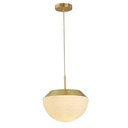 Ver imagem 6 de Lustre Pendente Hob Opalino / Dourado 1Xe27 Bulbo Max 60W