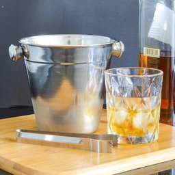 Balde de Gelo Inox Pequeno com Pegador - 2