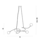Ver imagem 5 de Luminária Pendente Alata 4xg9 Max 25w
