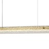 Pendente Macchiato Transparente Dourado 1xled 20w - 5