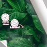 Papel de Parede 3D Painel 4M Folhas Bertalha Verde Lavavel Folhagem Auto Colante Vinílico Lavável - 4