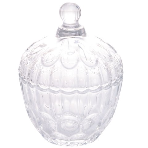 Potiche Decorativo de Cristal Jaguar 10,8x14,5cm Lyor