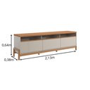 Ver imagem 2 de Rack para Tv até 70" Elegance Lukaliam Móveis 1 Porta 2 Gavetas