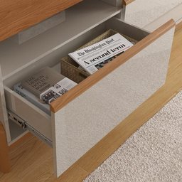 Rack para Tv até 70" Elegance Lukaliam Móveis 1 Porta 2 Gavetas - 5
