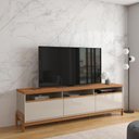 Ver imagem 1 de Rack para Tv até 70" Elegance Lukaliam Móveis 1 Porta 2 Gavetas
