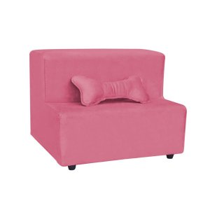 Escada Pet 2 Degraus para Cachorros Almofadada em Veludo Várias Cores Rampa Brinde Pet Luxo Conforto