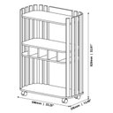 Ver imagem 3 de Aparador Bar Jb 2200 Ripado com Adega e Rodízio