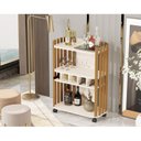 Ver imagem 1 de Aparador Bar Jb 2200 Ripado com Adega e Rodízio