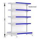 Ver imagem 2 de Gondola Centro 170 Fit Ate 8 Metros 1 Ponta Branco 85b Pe Azul