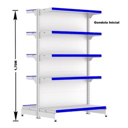 Gondola Centro 170 Fit Ate 8 Metros 1 Ponta Branco 85b Pe Azul - 2
