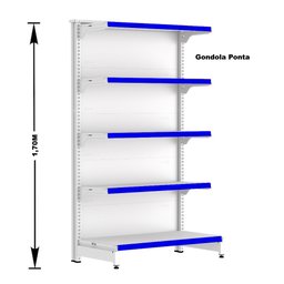 Gondola Centro 170 Fit Ate 8 Metros 1 Ponta Branco 85b Pe Azul - 4