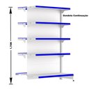 Ver imagem 3 de Gondola Centro 170 Fit Ate 8 Metros 1 Ponta Branco 85b Pe Azul