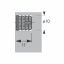 Ver imagem 3 de Bucha Plastica Cilíndrica N°33 Hettich Branca (Kit Com 500 Un)