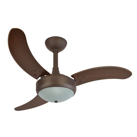 Ventilador de Teto Infinity Lux Marrom 3 Pás MDF Tabaco 110V 2003