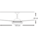 Ver imagem 2 de Ventilador de Teto Infinity Lux Marrom 3 Pás MDF Tabaco 110V 2003