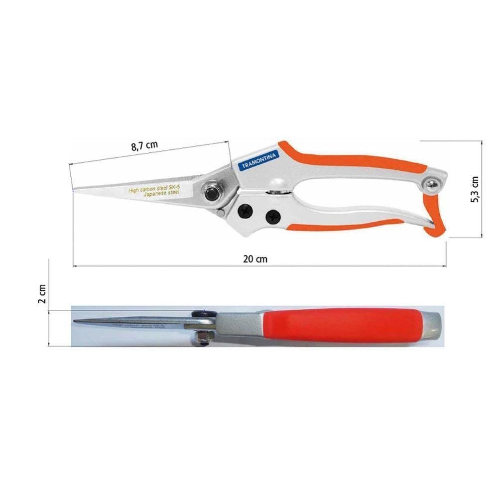 Tesoura de Fruta Profissional Tramontina em Aço com Cabo Emborrachado Tramontina - 2