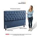 Ver imagem 5 de Cabeceira Cama Box Casal Queen Size Lylla 160cm Capitonê com Frame Linho Azul - Desk Design