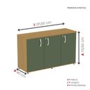 Ver imagem 4 de Armário para Escritório Credenza 03 Portas Pivotante