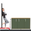 Ver imagem 6 de Armário para Escritório Credenza 03 Portas Pivotante