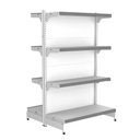 Ver imagem 1 de Gondola Centro 137 Fit Inicial Branco 8 Bandeja Pe Cinza