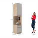 Ver imagem 4 de Mesa de Cabeceira Módulo Direito 2 Portas 1 Gaveta San Diego Bege