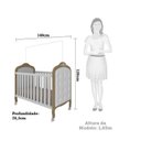 Ver imagem 4 de Quarto de Bebê com Guarda Roupa Cômoda com Janelas e Berço com Capitonê Maya Provençal 100% Mdf