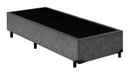 Ver imagem 1 de Base Box Solteirão King Blindado Suede Cinza 203x96x40xm