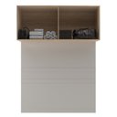 Ver imagem 5 de Módulo Ponte Aéreo 150cm MDP San Diego Bege/Aveiro Oak/Cinza Urbano