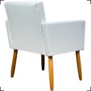 Ver imagem 4 de Poltrona Decorativa Para Recepção Manicure Sala De Espera Escritório Consultório Corino