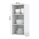 Ver imagem 2 de Armário Aéreo 01 Porta 40cm Americana Branco Henn