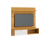 PAINEL ESTANTE PARA TV 52 POLEGADAS CLASSIC SOUL PARA SALA DE ESTAR NATURE COM OFF WHITE - 2