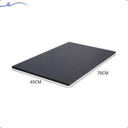 1 Prateleira Preta 70X45 Tampo Tabua Mdf  Organizadora Decoração Cozinha Quarto Banheiro Sala - 3