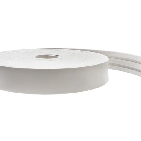 Rodapé Eva Flexível Autoadesivo 7cm x 1cm 15 Metros Siena Branco Molduraflex