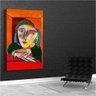 Quadro Pablo Picasso Retrato De Maria Teresa Walter Dois:150x100/DOURADA - 3