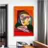 Quadro Pablo Picasso Retrato De Maria Teresa Walter Dois:150x100/DOURADA - 5
