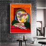 Quadro Pablo Picasso Retrato De Maria Teresa Walter Dois:150x100/DOURADA - 7