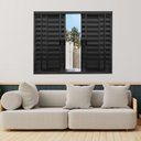 Ver imagem 1 de Janela Veneziana de Alumínio 6 Folhas 100 x 200cm Modular Esquadrias Bergamo Preto