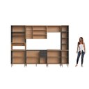 Ver imagem 4 de Conjunto Modulado de Cozinha 2 Gavetas 2 Fornos Isabelle I Cinza/Freijó/Grafite