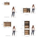 Ver imagem 6 de Conjunto Modulado de Cozinha 2 Gavetas 2 Fornos Isabelle Ii Cinza/Freijó/Grafite