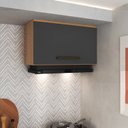 Ver mais imagens de Conjunto Modulado de Cozinha 2 Gavetas 2 Fornos Isabelle Ii Cinza/Freijó/Grafite