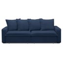 Ver imagem 6 de Sofá Retrátil Reclinável 3 Lugares 195cm Roma F05 Veludo Azul - Mpozenato