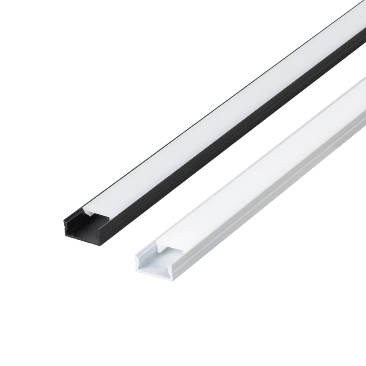 Kit 40 Perfil de Led Reforçado Sobrepor 17x7mm Barra 3m para Fita de Led Pasilux:preto - 4